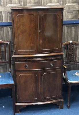 Lot 459 - A MAHOGANY REPRODUCTION COCKTAIL CABINET