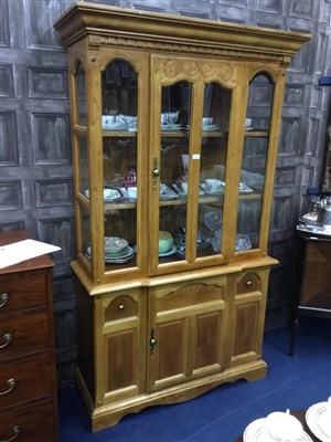 Lot 393 - A MODERN DISPLAY CABINET