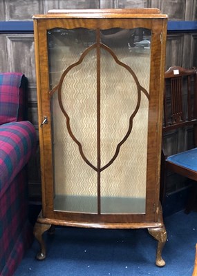 Lot 499 - A MAHOGANY DISPLAY CABINET