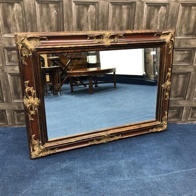 Lot 490 - AN OXIDISED COPPER WALL MIRROR