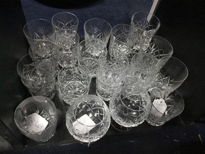 Lot 409 - A COLLECTION OF CRYSTAL TUMBLERS