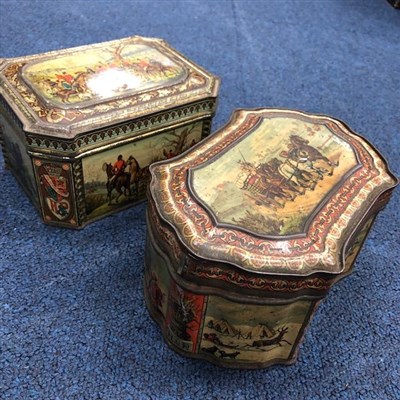 Lot 305 - TWO HUNTLEY AND PALMER BISCUIT TINS