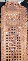 Lot 699 - EARLY 20TH CENTURY CHINESE CARVED WOOD FOUR...