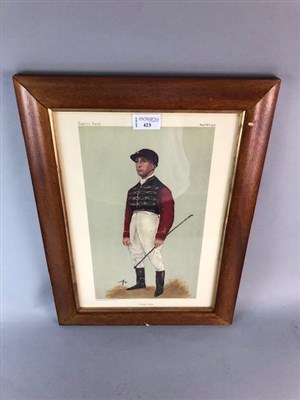 Lot 423 - A KING'S JOCKEY, A VANITY FAIR CHROMOLITHOGRAPH