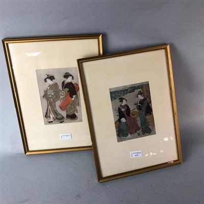 Lot 323 - A PAIR OF PHOTOGRAPHIC JAPANESE PRINTS