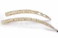 Lot 708 - TWO EARLY 20TH CENTURY AFRICAN IVORY TUSKS...