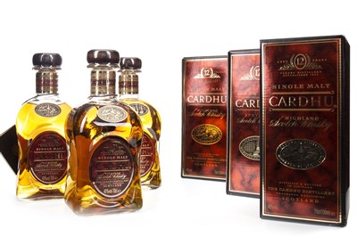 Lot 400 - TWO CARDHU 12 YEARS OLD SINGLE MALT AND ONE PURE MALT