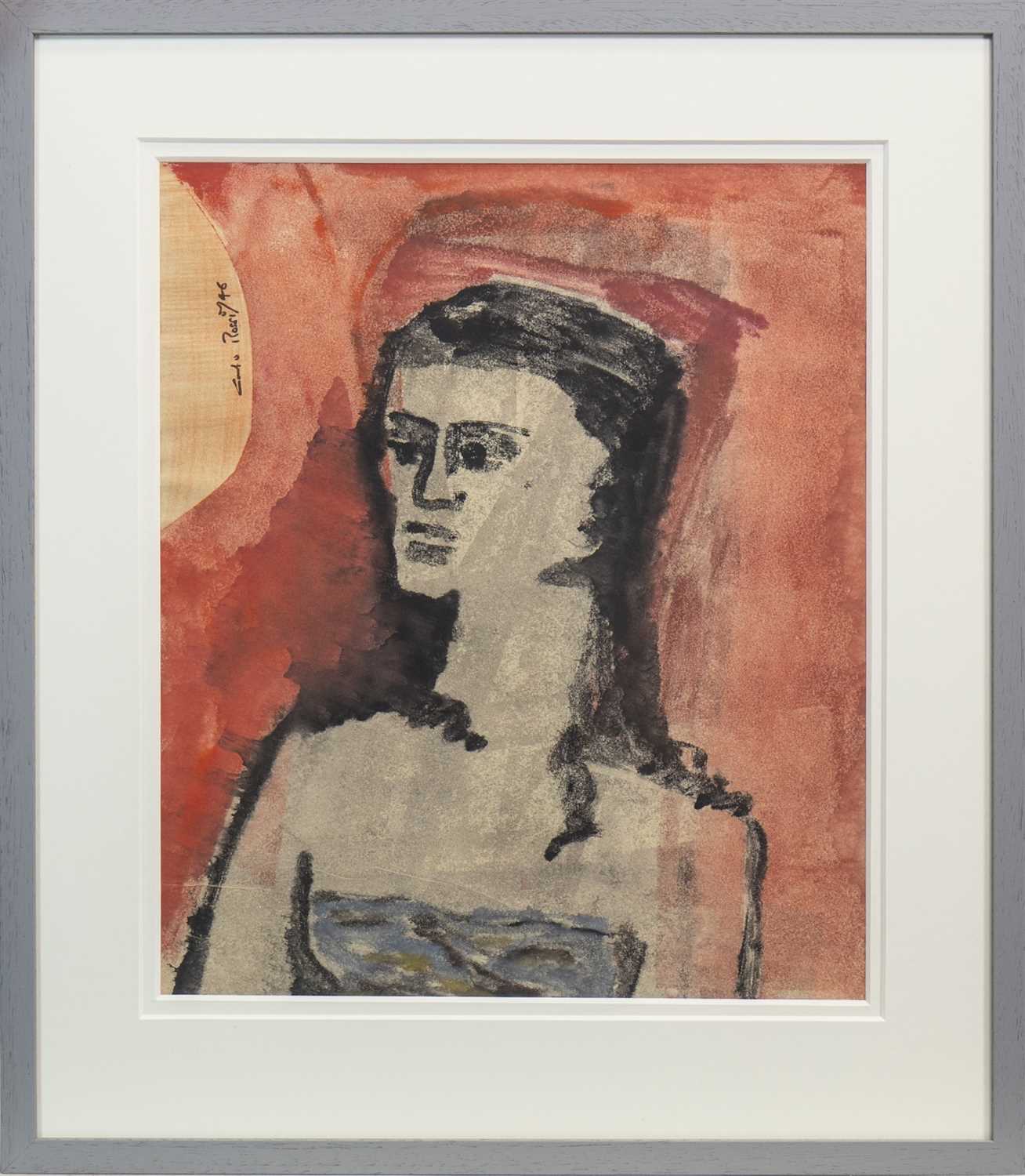Lot 695 - FIGURE STUDY, A MONOTYPE BY CARLO ROSSI
