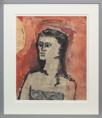Lot 695 - FIGURE STUDY, A MONOTYPE BY CARLO ROSSI