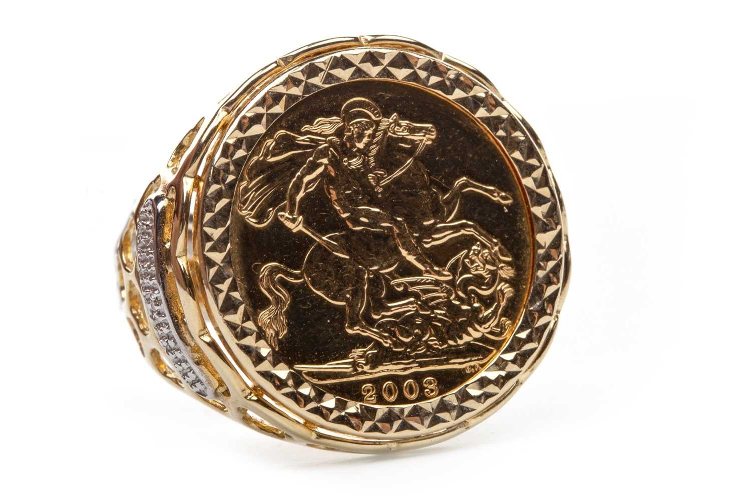 Lot 521 - A SOVEREIGN RING, 2003