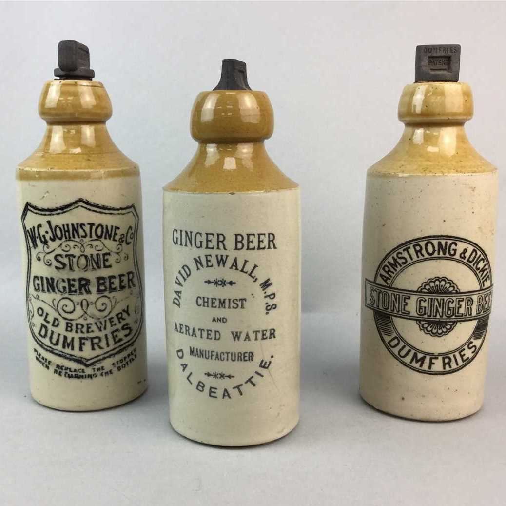 Lot 45 - A LOT OF GINGER BEER BOTTLES AND CREAM JARS
