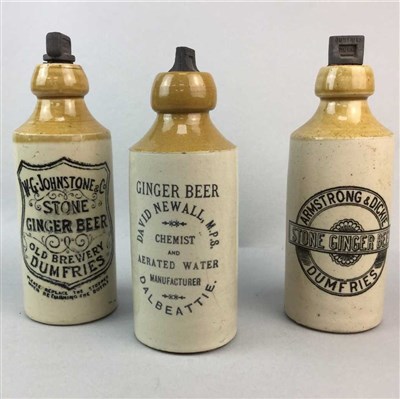 Lot 45 - A LOT OF GINGER BEER BOTTLES AND CREAM JARS