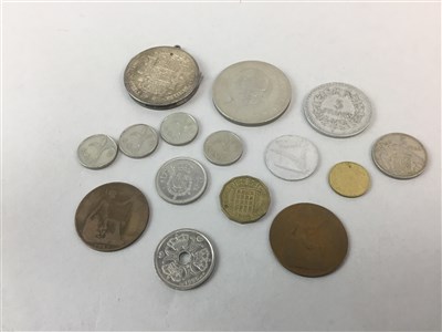 Lot 57 - A LOT OF WORLD COINS AND OTHER ITEMS
