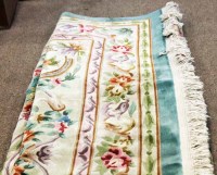 Lot 725 - CHINESE BORDERED CARPET decorated with a large...