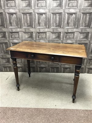 Lot 204 - A VICTORIAN WRITING TABLE AND ANOTHER TABLE
