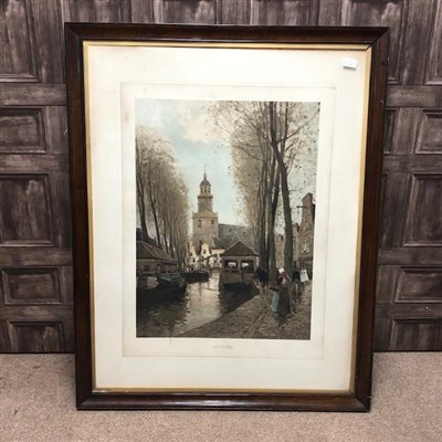 Lot 227 - A 19TH CENTURY ENGRAVING DEPICTING GOUDA