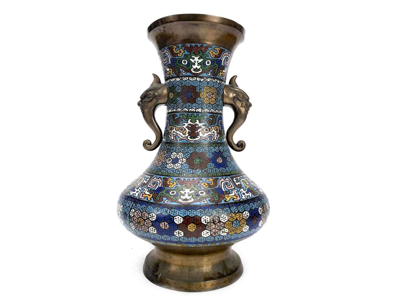 Lot 1041 - A CHINESE CLOISONNE VASE