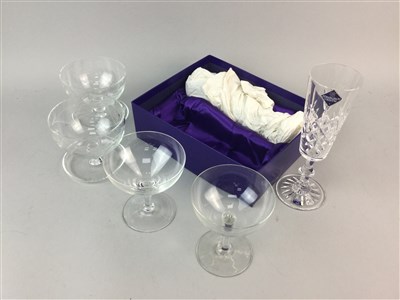 Lot 113 - A GROUP CRYSTAL DRINKING GLASSES