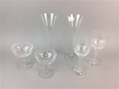 Lot 113 - A GROUP CRYSTAL DRINKING GLASSES