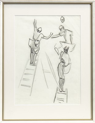 Lot 656 - A PAIR OF PENCIL SKETCHES BY ALEXANDER GRAHAM MUNRO