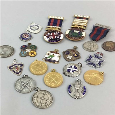 Lot 35 - A LOT OF SMALL BORE RIFLE SHOOTING MEDALS