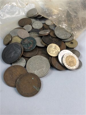 Lot 112 - A COLLECTION OF COINS, STAMPS, FIRST DAY COVERS AND OTHER ITEMS