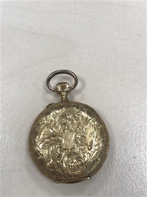 Lot 796 - A CONTINENTAL GOLD FOB WATCH
