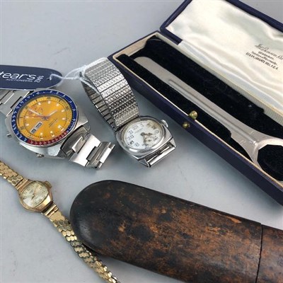 Lot 80 - A GENT'S SEIKO WRIST WATCH AND TWO OTHER WATCHES