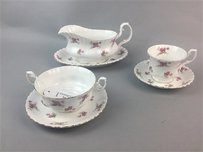 Lot 74 - A RICHMOND ROSE TIME TEA AND DINNER SERVICE AND A MOORCROFT ASH TRAY
