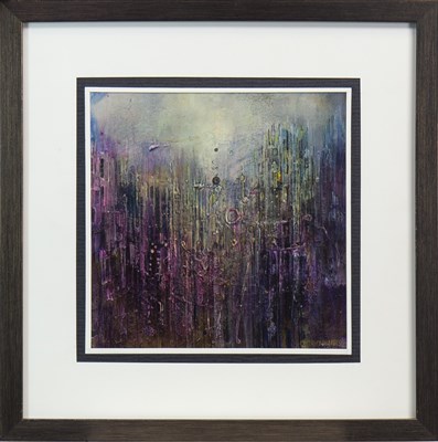 Lot 699 - SHIMMERING GARDEN, A MIXED MEDIA BY GABRIELLE TRYNKLER