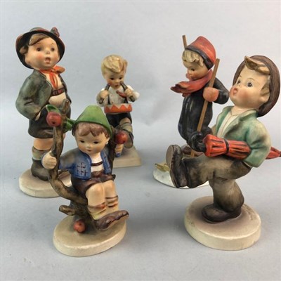 Lot 245 - A LOT OF FIVE HUMMEL FIGURES