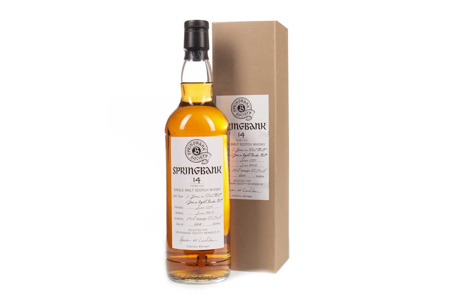 Lot 53 - SPRINGBANK 1998 AGED 14 YEARS SOCIETY BOTTLING