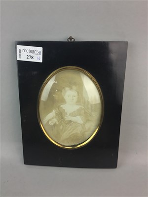 Lot 278 - A FRAMED VICTORIAN PORTRAIT MINIATURE AND THREE OTHERS