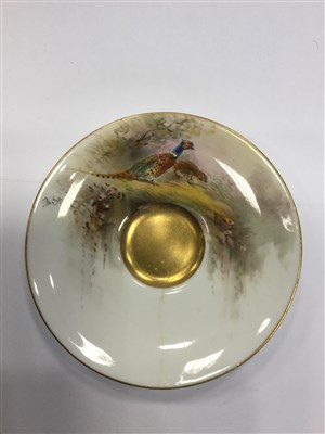 Lot 1154 - A ROYAL WORCESTER COFFEE SERVICE BY JAMES STINTON