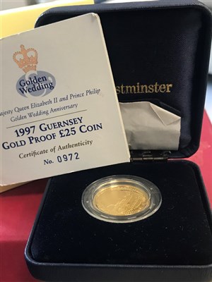 Lot 529 - A GOLD PROOF £25 COIN