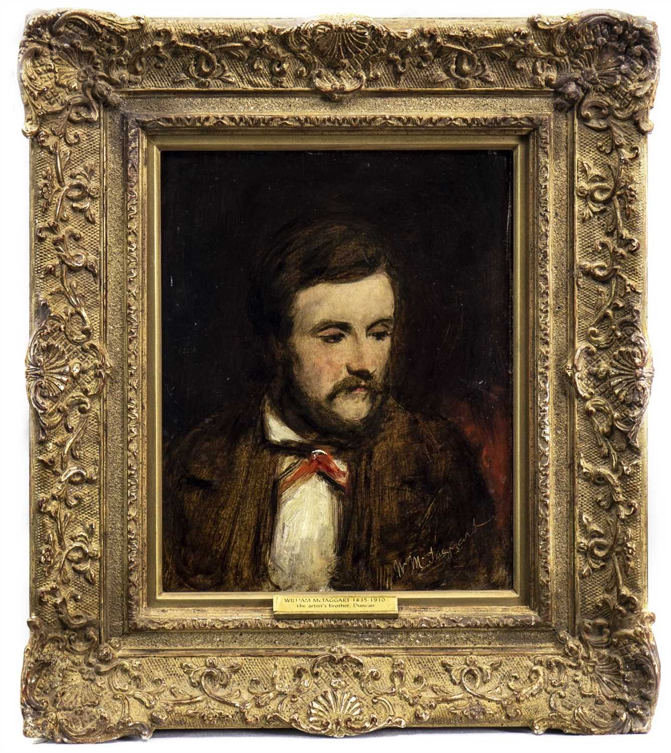 Lot 98 - DUNCAN, THE ARTIST'S BROTHER, AN OIL BY WILLIAM MCTAGGART