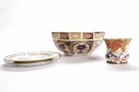 Lot 941 - ROYAL CROWN DERBY OCTAGONAL ROSE BOWL...