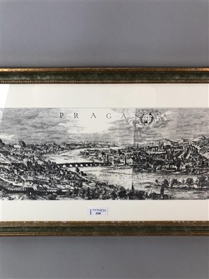 Lot 320 - A PRINT AFTER AN ENGRAVING OF PRAGA