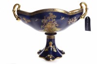 Lot 946 - CARLTONWARE CHINOISERIE COMPORT of boat form...