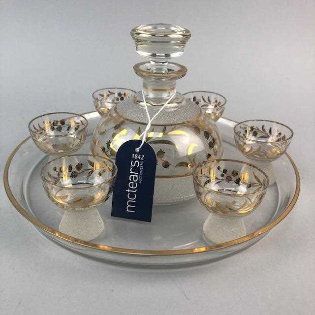 Lot 329 - A SET OF LOUISE KENNEDY WINE GLASSES AND A LIQUEUR SET