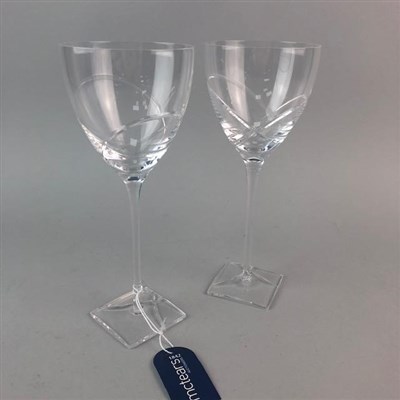 Lot 329 - A SET OF LOUISE KENNEDY WINE GLASSES AND A LIQUEUR SET