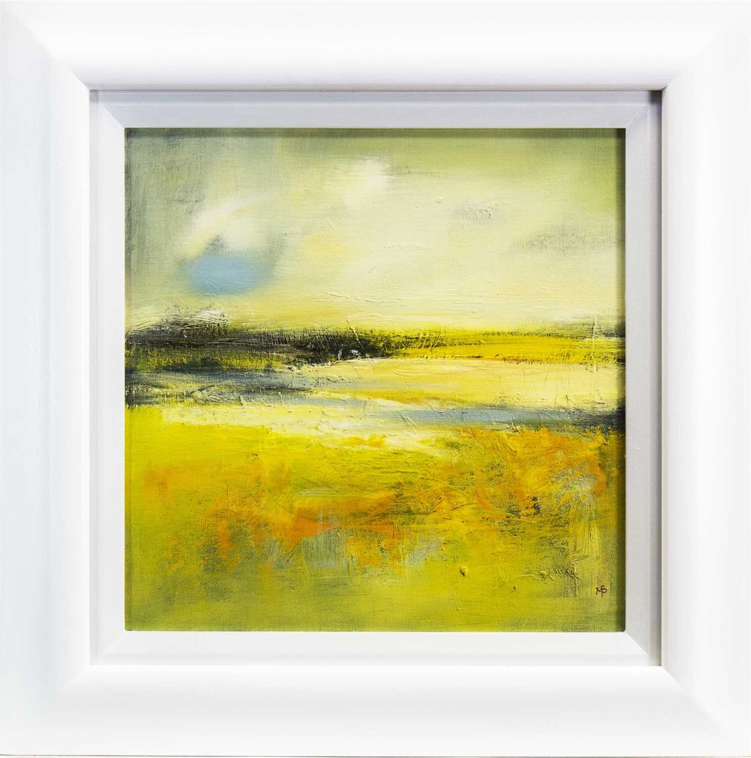 Lot 525 - CORN MARIGOLDS, A MIXED MEDIA BY MAY BYRNE