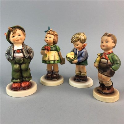 Lot 338 - A LOT OF FOUR HUMMEL FIGURES OF CHILDREN