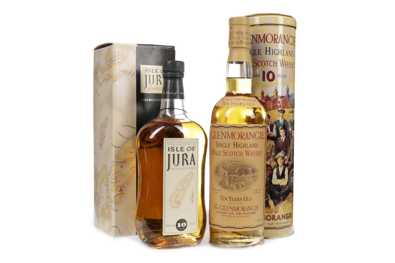Lot 303 - GLENMORANGIE 10 YEARS OLD AND JURA AGED 10 YEARS