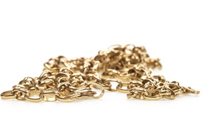 Lot 109 - TWO GOLD BELCHER CHAINS