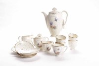 Lot 955 - HAND-PAINTED CARLTONWARE COFFEE SET comprising...