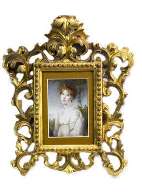 Lot 428 - PORTRAIT OF A YOUNG LADY, IN THE STYLE OF FRANCIS COTES