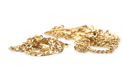 Lot 169 - TWO GOLD NECKLACES