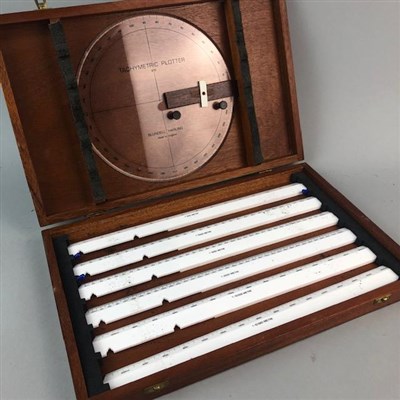 Lot 378 - A TACHYMETRIC PLOTTING SET