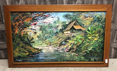 Lot 410 - A LOT OF TWO OIL PAINTINGS